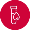 Blood tests and tumour markers icon